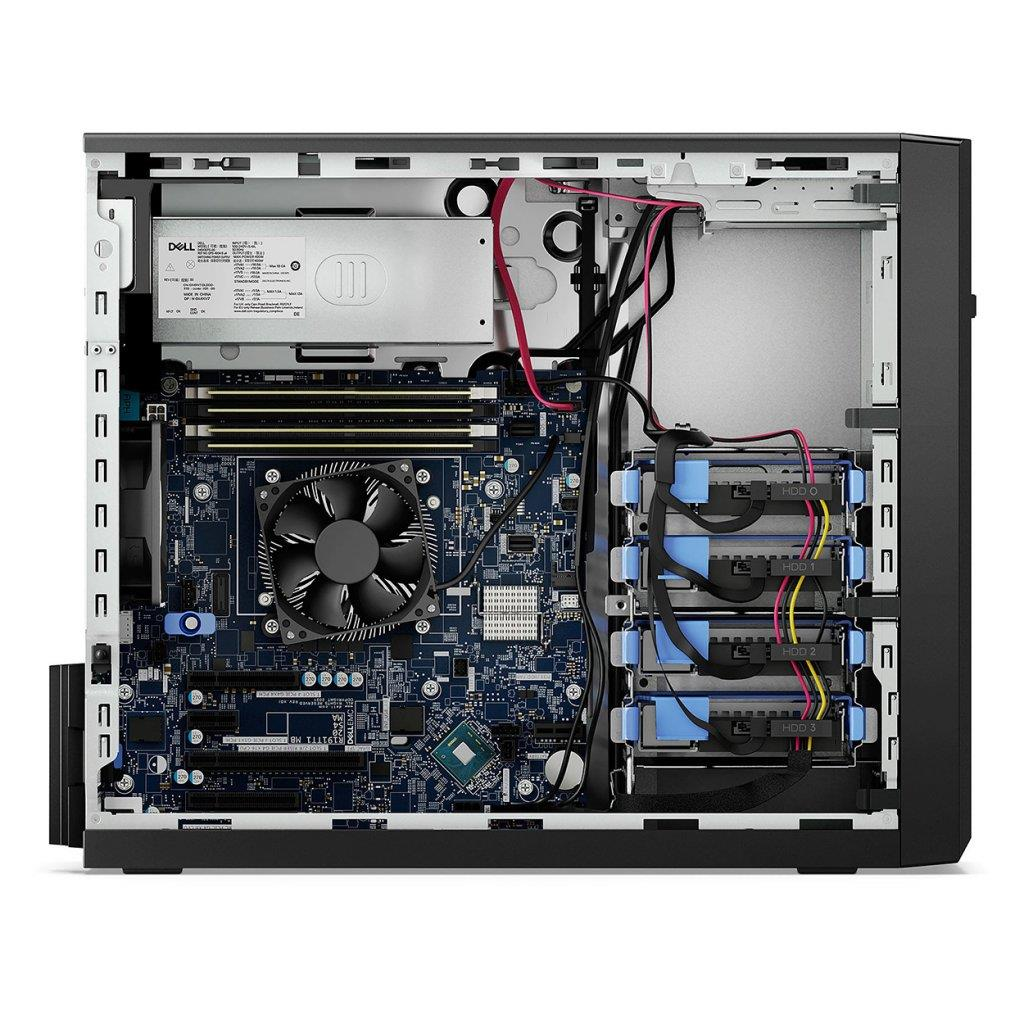 DELL PET150SPL3_UPG-B, T150, Intel Xeon E-2314, 32Gb ECC UDIMM Ram, 1x1Tb SSD, 1x2Tb HDD, 1x300W Power, Windows Server 2022, Essentials, TOWER, SERVER (6207955)