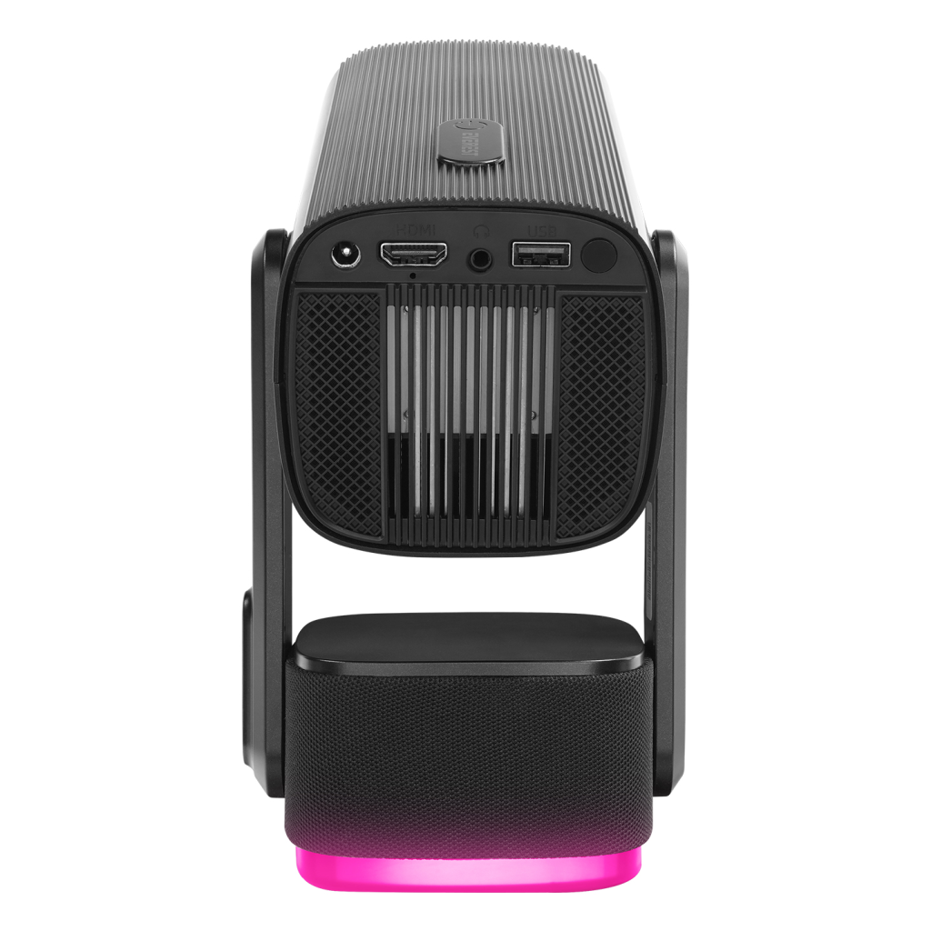 EVEREST PJ08, Siyah, 150 LED Lümen, 1280x720, 1xHDMI, 1xUSB, WiFi, Bluetooth, 30.000 Saat Led Ömrü, 6W Speaker, 5200mAh Batarya, Taşınabilir, Android 11, 4K Destekli Projeksiyon Cihazı