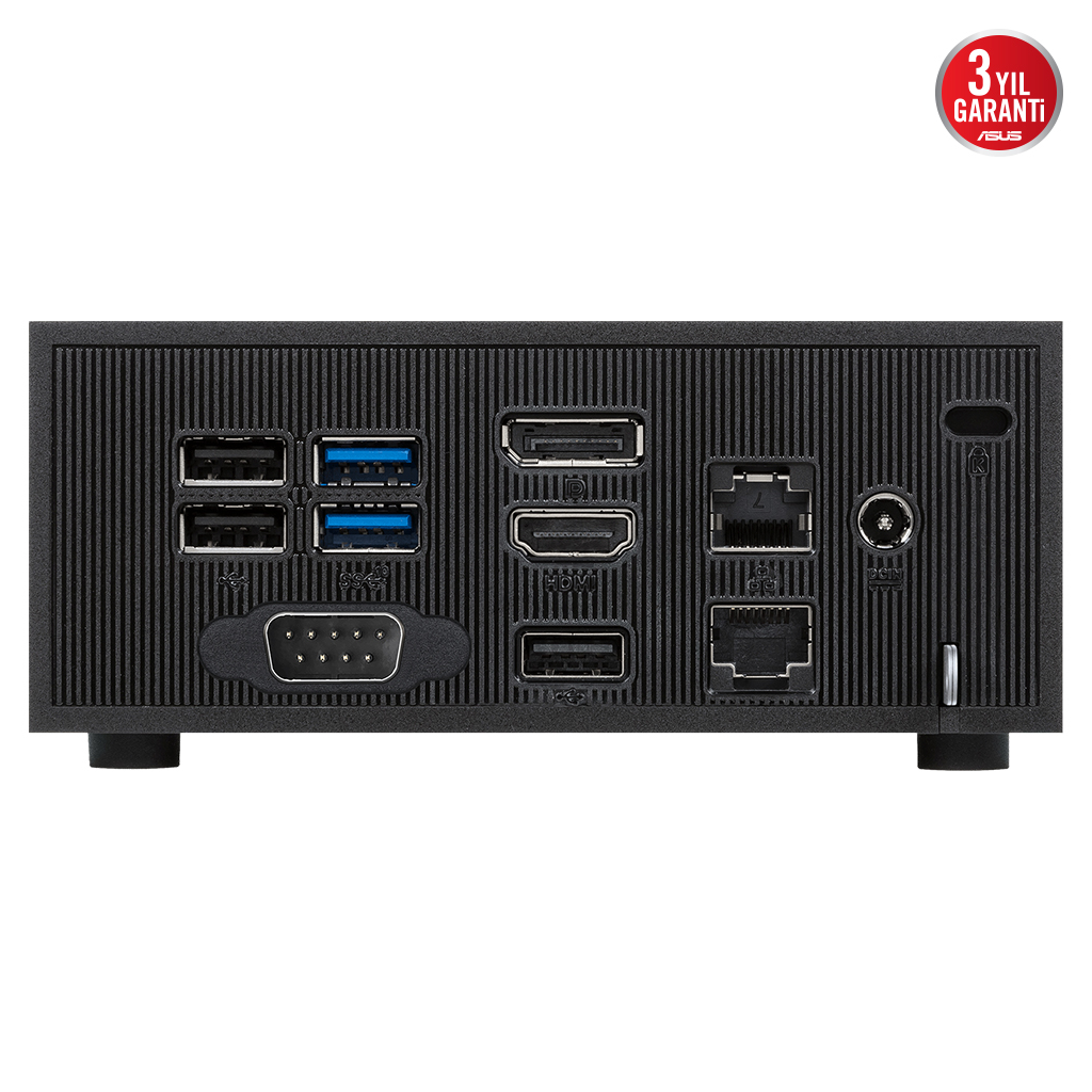 ASUS Mini PC PN42-SN0285AV, Intel Processor N100, 4Gb Ram, 128Gb M.2 SSD, DP, HDMI, VGA, COM, USB, Paylaşımlı Ekran Kartı, Wi-Fi6E, Windows 11 Pro, MFF MiniPC