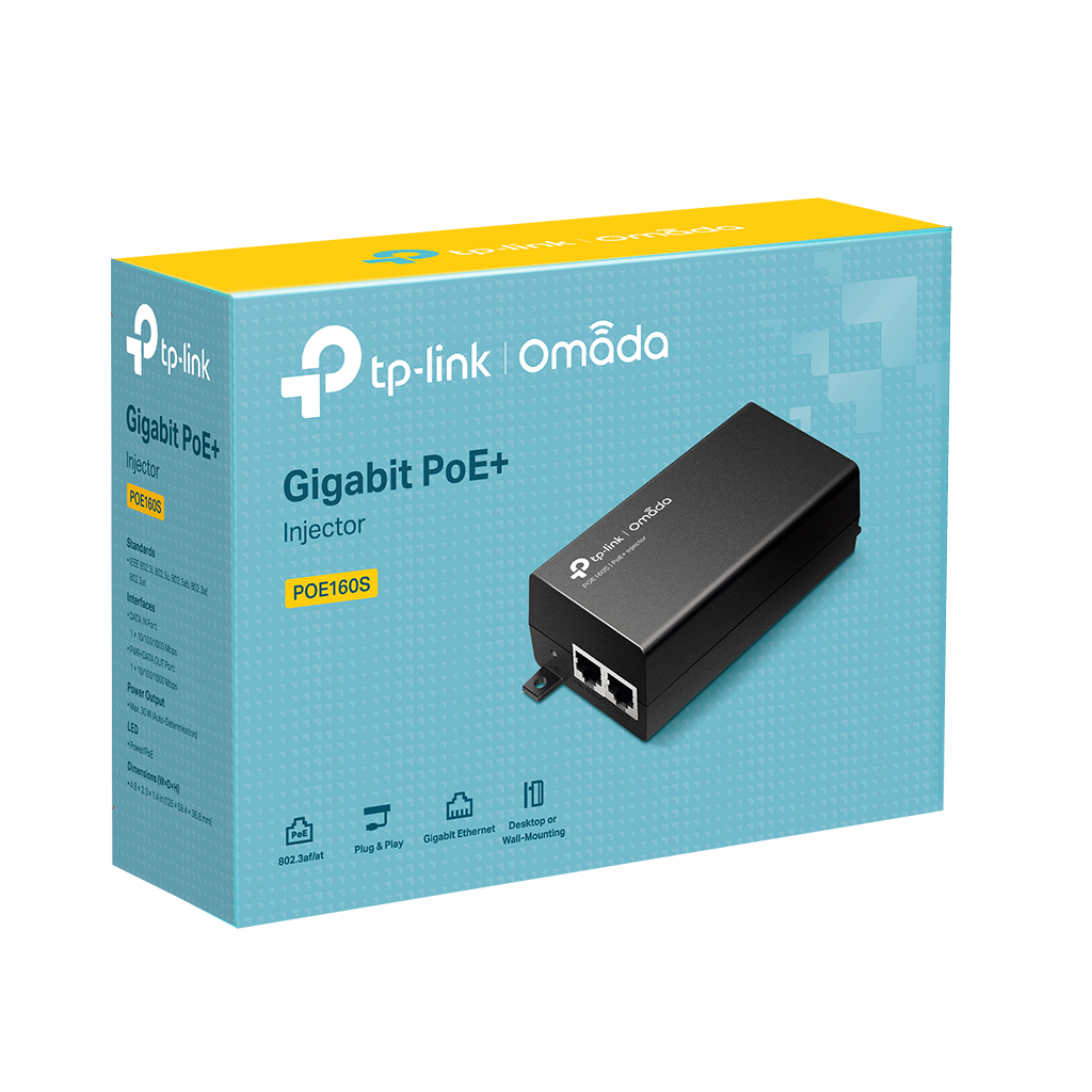 OMADA POE160S, 2 Port Gigabit, 30W PoE+ Masaüstü/Vesa Injector