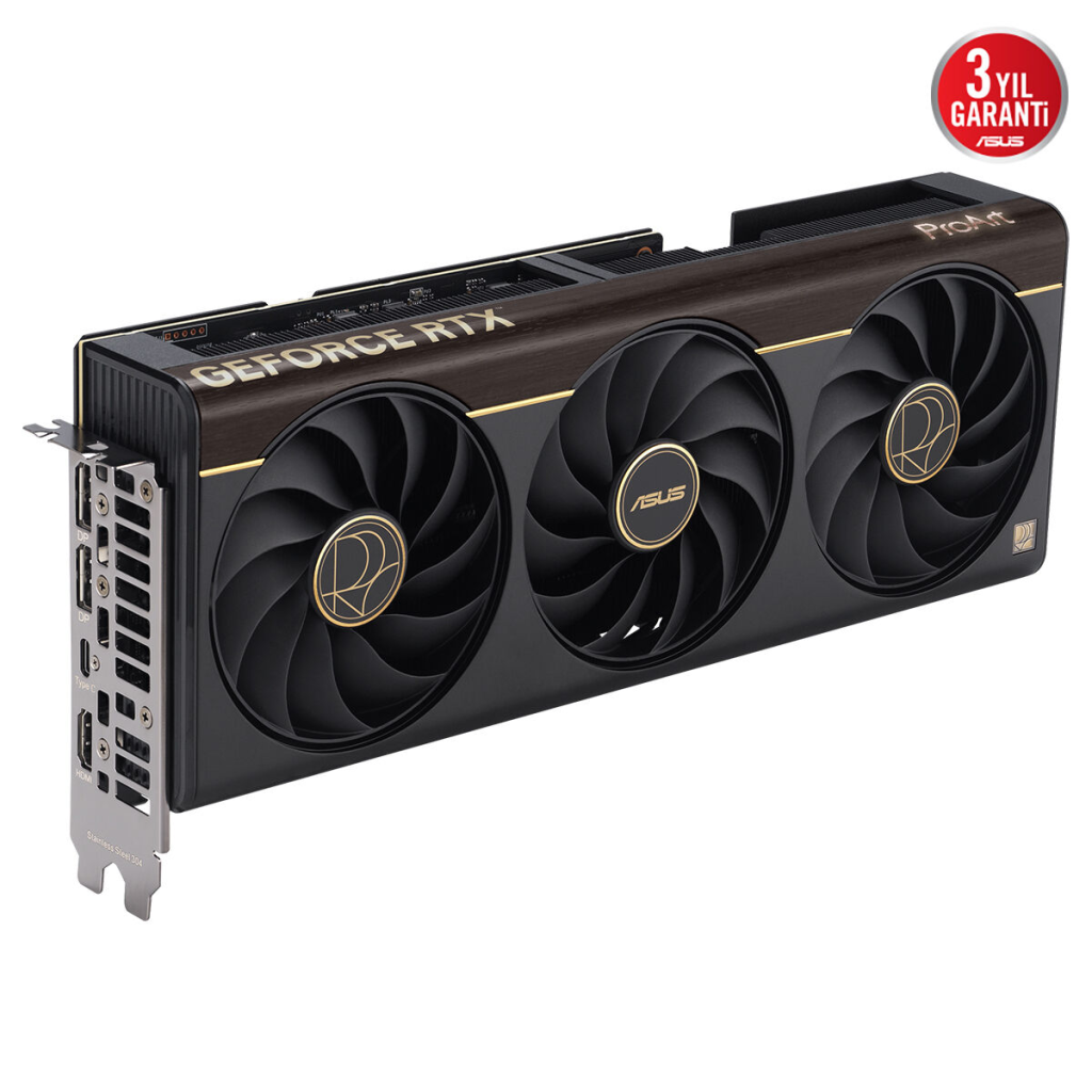 ASUS PROART-RTX5070TI-O16G, 16Gb, 256Bit, GDDR7, 1xHDMI, 2xDP, 1xType-C, GAMING Ekran Kartı
