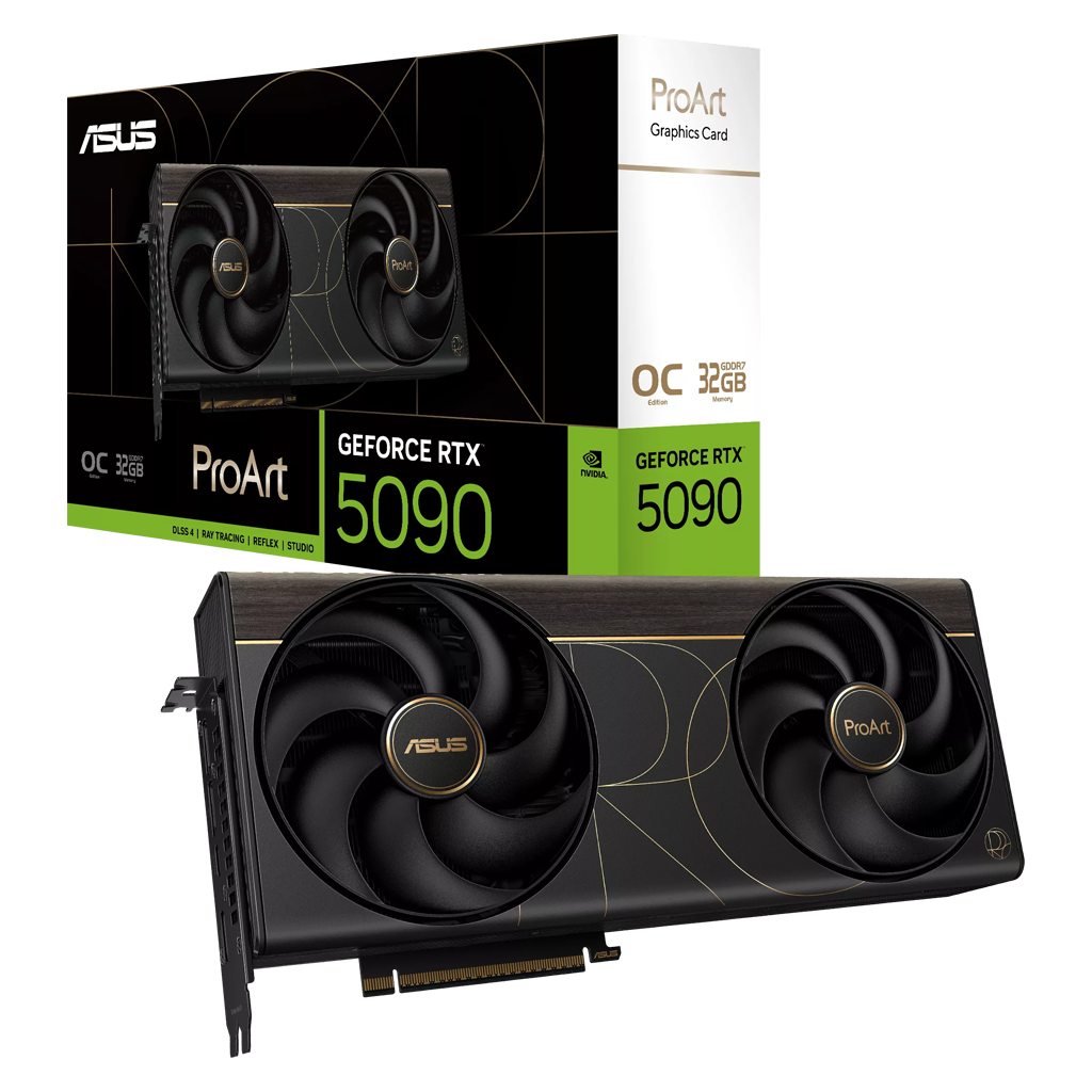 ASUS PROART-RTX5090-O32G, 32Gb, 512Bit, GDDR7, 1xHDMI, 2xDP, 1xType-C, GAMING Ekran Kartı