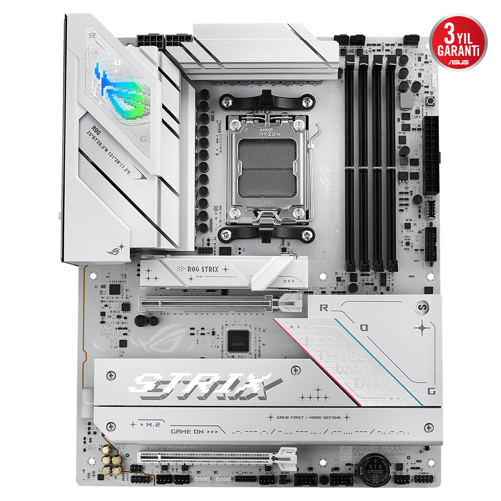 ASUS ROG STRIX B850-A GAMING WIFI7 NEO, 4xDDR5,  4xM.2, HDMI, DP, Type-C, PCIe 5.0, Wi-Fi 7, Bluetooth v5.4, AM5 Soket GAMING Anakart