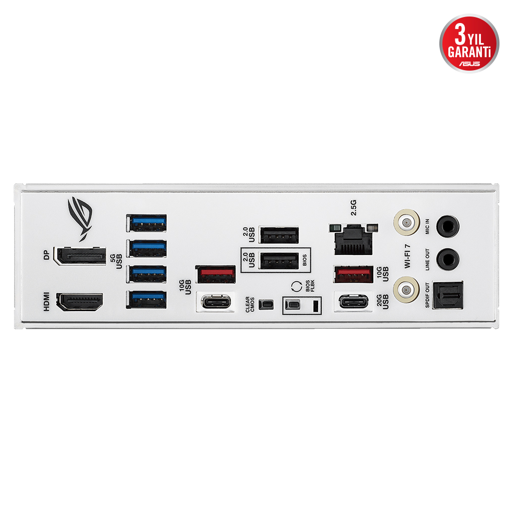 ASUS ROG STRIX B850-A GAMING WIFI7 NEO, 4xDDR5,  4xM.2, HDMI, DP, Type-C, PCIe 5.0, Wi-Fi 7, Bluetooth v5.4, AM5 Soket GAMING Anakart