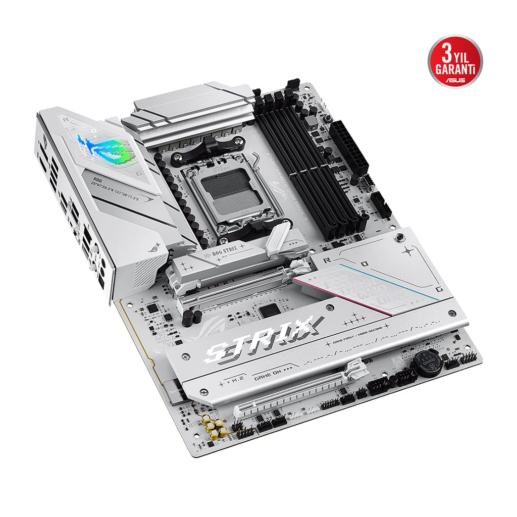 ASUS ROG STRIX B850-A GAMING WIFI, 4xDDR5, 4x M2, HDMI, DP, 2xType-C, Wi-Fi 7, Bluetooth v5.4, AMD Ryzen 9000 Serisi, AM5 Soket Anakart