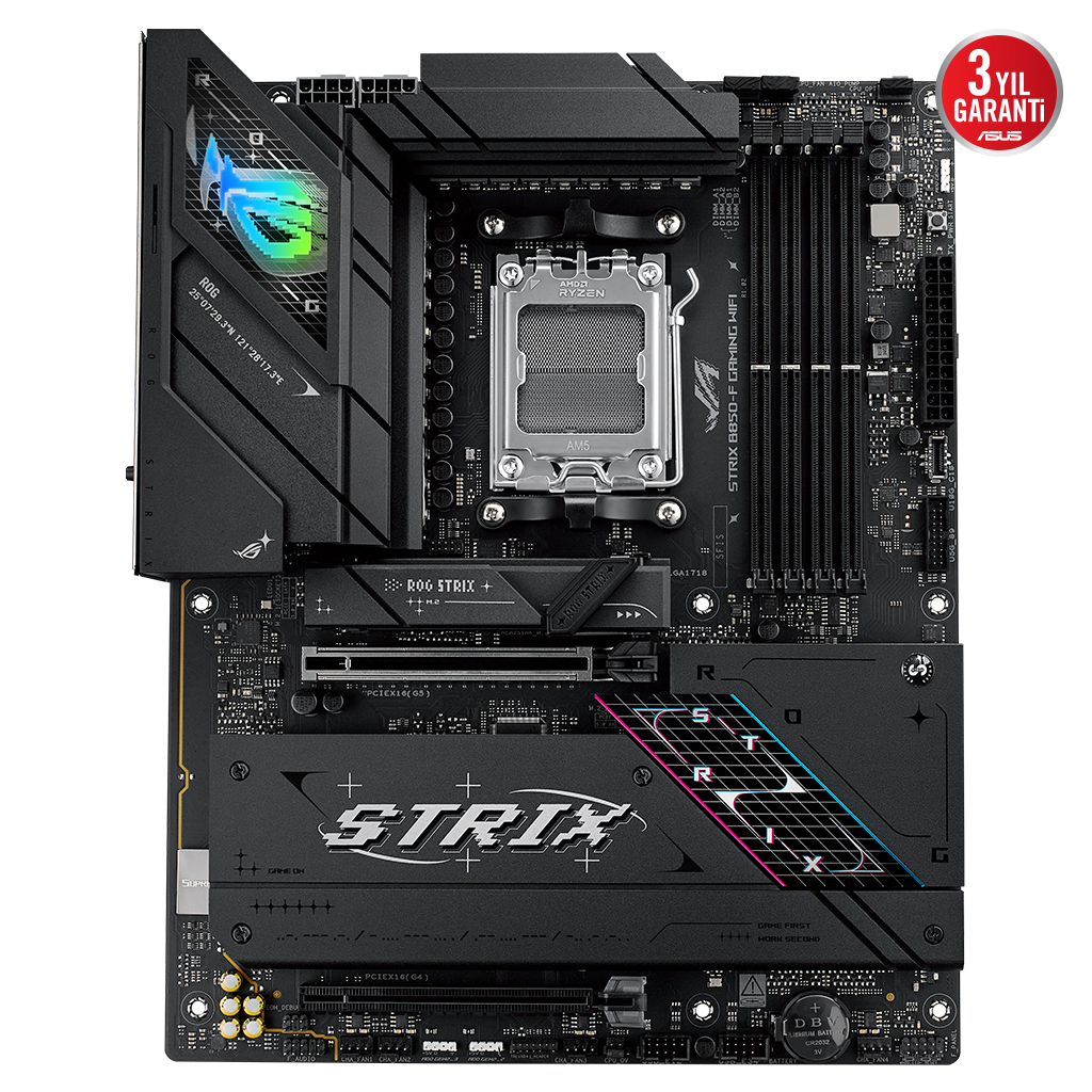 ASUS ROG STRIX B850-F GAMING WIFI7 NEO, 4xDDR5, 4x M2, HDMI, DP, 2xType-C, Wi-Fi 7, Bluetooth v5.4, AM5 Soket GAMING Anakart