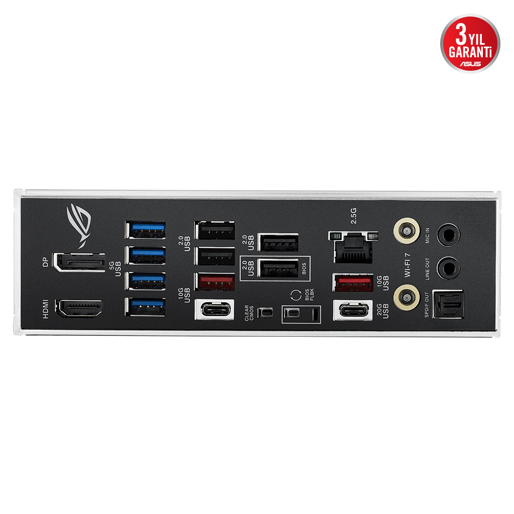 ASUS ROG STRIX B850-F GAMING WIFI7 NEO, 4xDDR5, 4x M2, HDMI, DP, 2xType-C, Wi-Fi 7, Bluetooth v5.4, AM5 Soket GAMING Anakart