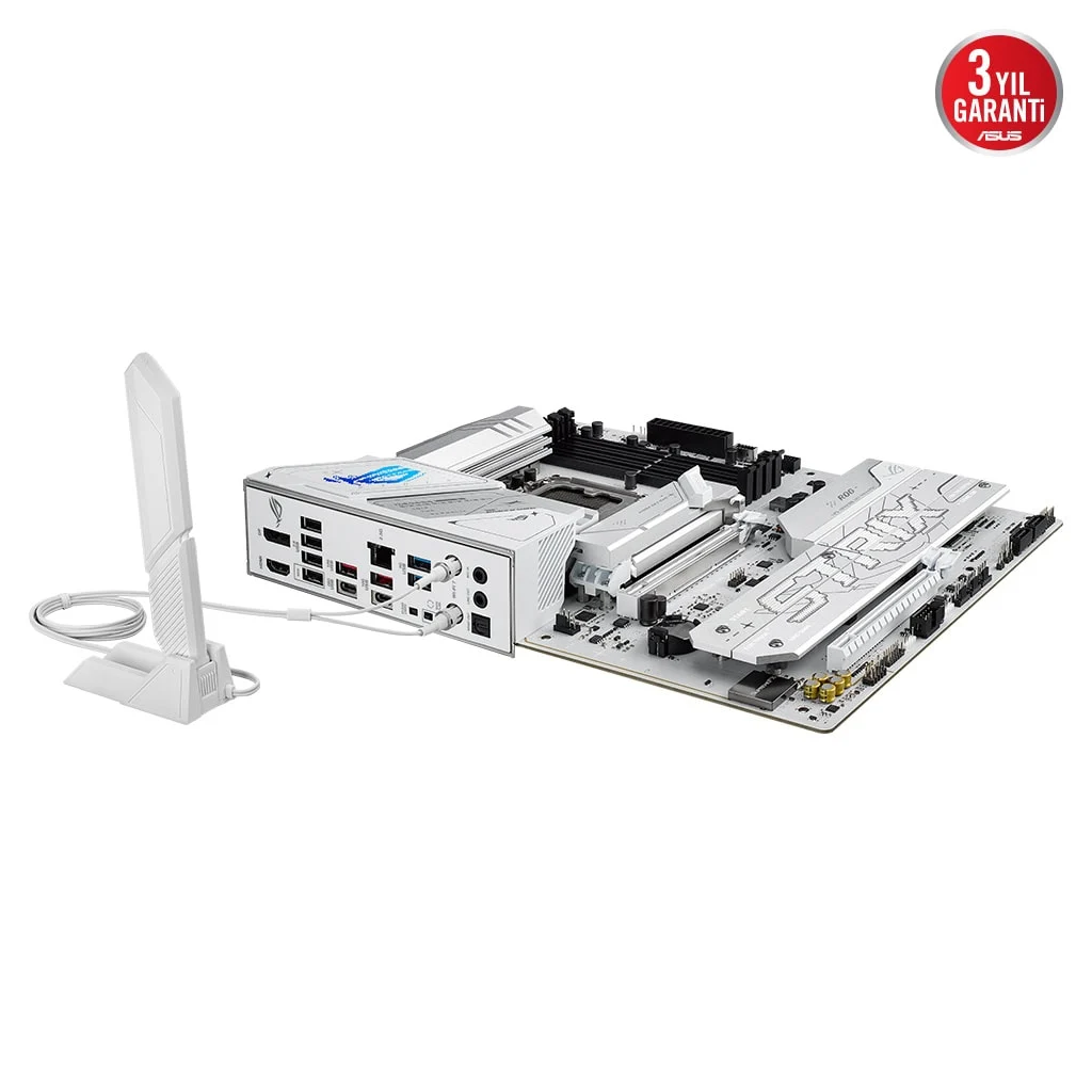 ASUS ROG STRIX B860-A GAMING WIFI, 4xDDR5, 4xM.2, HDMI, DP, Type-C, Wi-Fi 7, Bluetooth v5.4, Intel Core Ultra CPU(Seri 2), LGA1851 Soket, Gaming Anakart