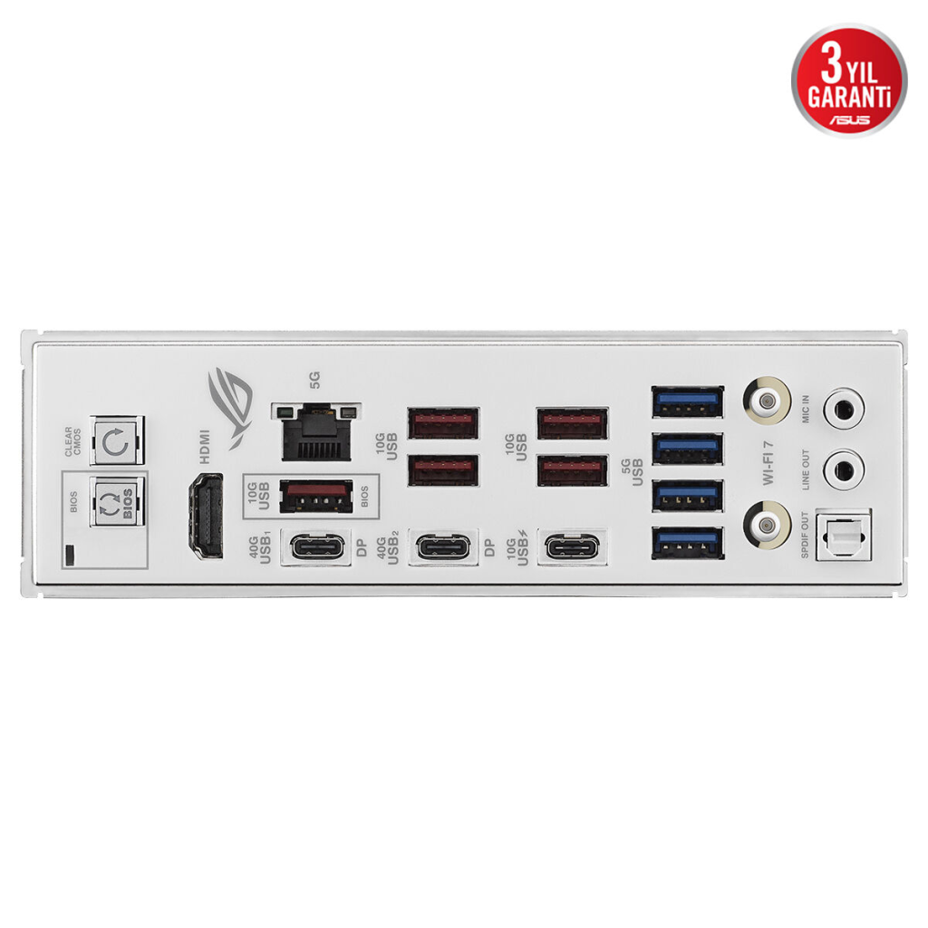 ASUS ROG STRIX X870E-A GAMING WIFI7 NEO, 4xDDR5,  4xM.2, HDMI, DP, Type-C, PCIe 5.0, 2xWi-Fi 7, Bluetooth v5.4, AM5 Soket GAMING Anakart