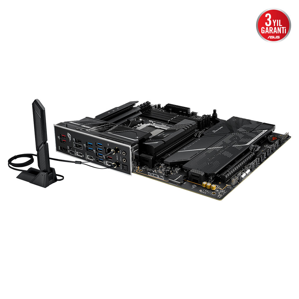 ASUS ROG STRIX X870E-H GAMING WIFI7, 4xDDR5, 4xM.2, DP, HDMI, Type-C, PCIe 5.0, Wi-Fi 7, Bluetooth v5.4, AM5 Soket GAMING Anakart