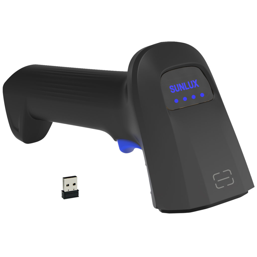 SUNLUX RW10, EL Tipi, Cmos, Kablosuz, Wi-Fi,  Bluetooth, USB Bağlantı (Dongle), 2D Karekod, Barkod Okuyucu