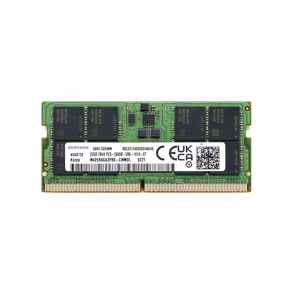 Samsung SAMSO5600/32, 32GB, DDR5, 5600MHz,  CL46, 1.1V Notebook Ram (M425R4GA3BB0-CWW0L)