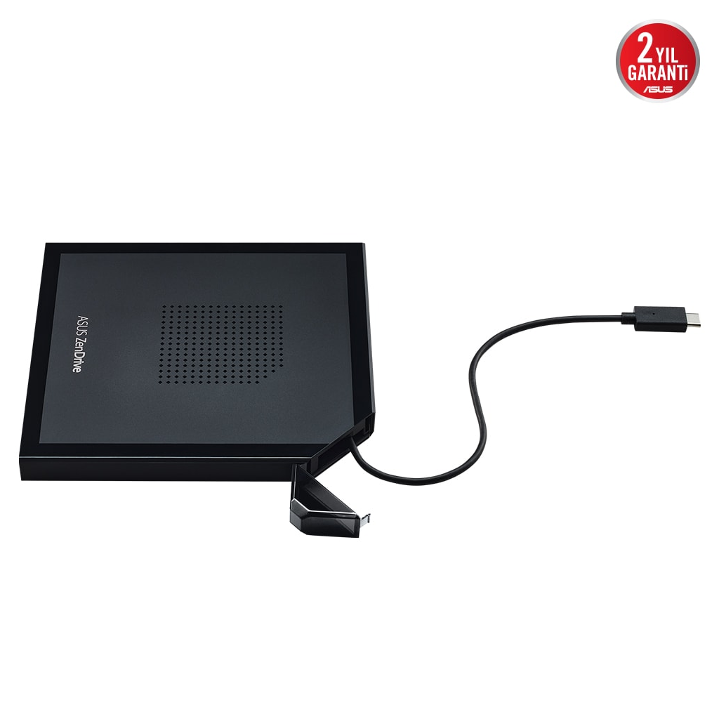 ASUS SDRW-08V1M-U ZenDrive, Usb Type-C External, Siyah, Slim, Optik Okuyucu