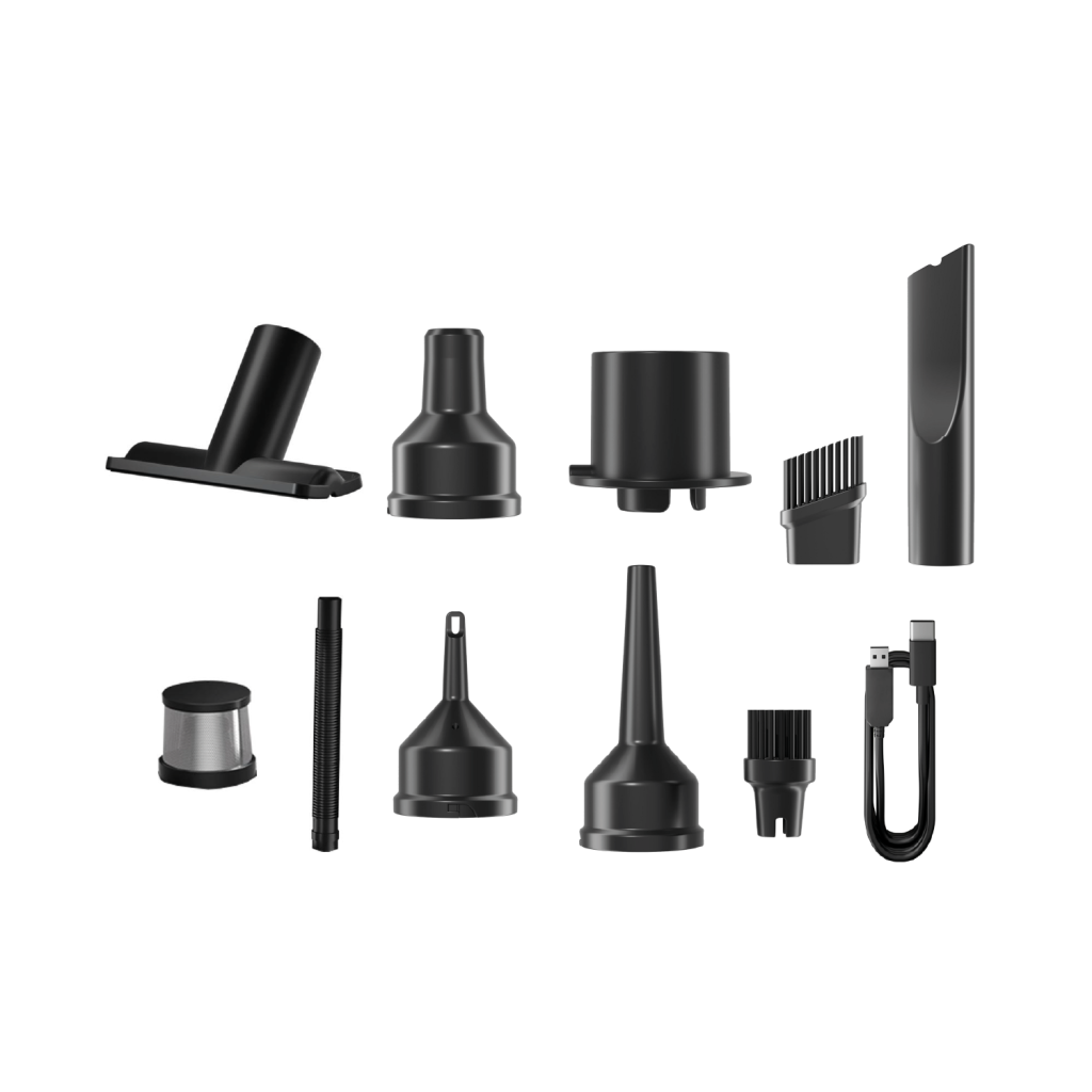 SNAPRON SNV-3001, Car Vacuum Cleaner Pro2, 17.000 Pa Emiş gücü, 3 Hepa Filtre, 100W, 10 Aksesuar, Şarjlı, El Tipi, Genel Maksatlı Süpürge