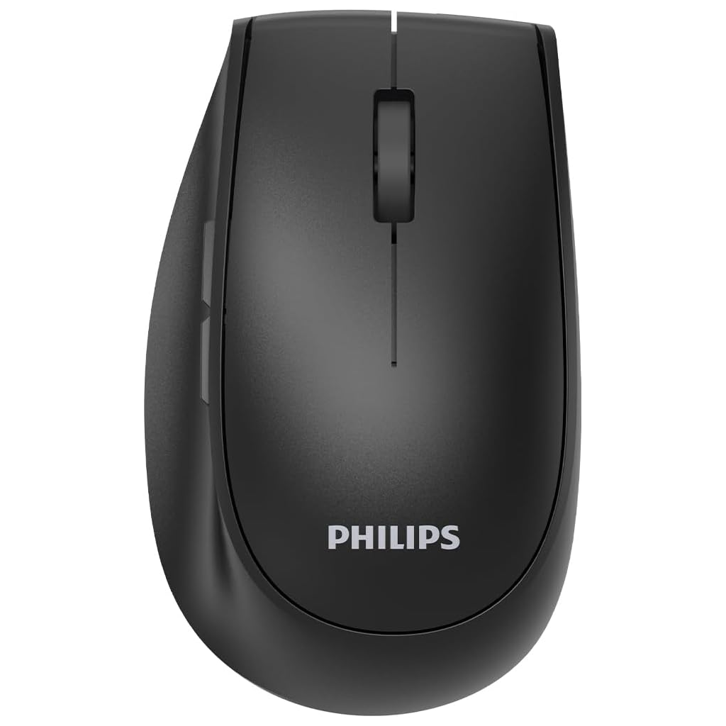 PHILIPS SPK7627B, Siyah, USB Nano 2,4Gh ve Bluetooth Kablosuz, 1600dpi, Optic, 5 Tuşlu, Şarj Edilebilir, Mouse