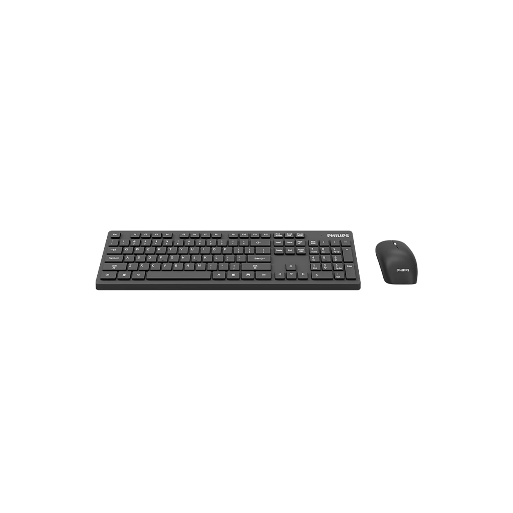 PHILIPS SPT6602B/62, C602, Siyah, Kablosuz, Türkçe Q, M.Medya, Klavye Mouse Set