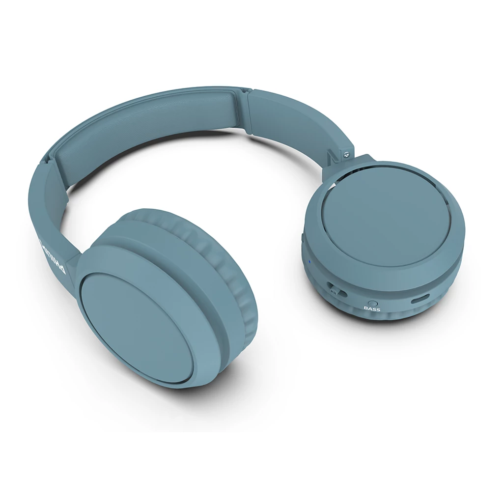 PHILIPS TAH4205BL/00, MAVİ, Bluetooth 5.0, Kablosuz, Bas Arttırma Düğmesi, Yastıklı Kafa Bandı, 29saat Oynatma Süresi, 10mt Algılama Mesafesi, Microfonlu Kulaklık