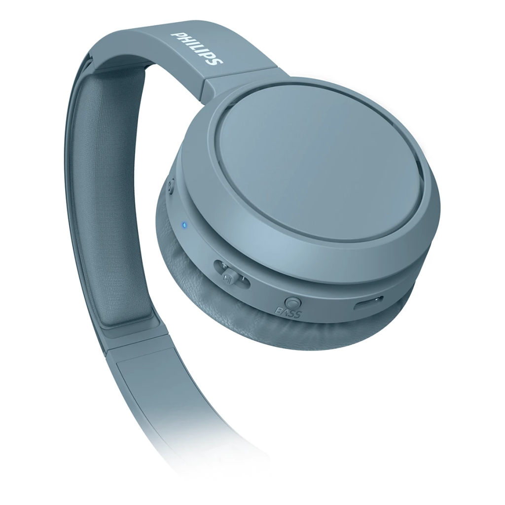 PHILIPS TAH4205BL/00, MAVİ, Bluetooth 5.0, Kablosuz, Bas Arttırma Düğmesi, Yastıklı Kafa Bandı, 29saat Oynatma Süresi, 10mt Algılama Mesafesi, Microfonlu Kulaklık