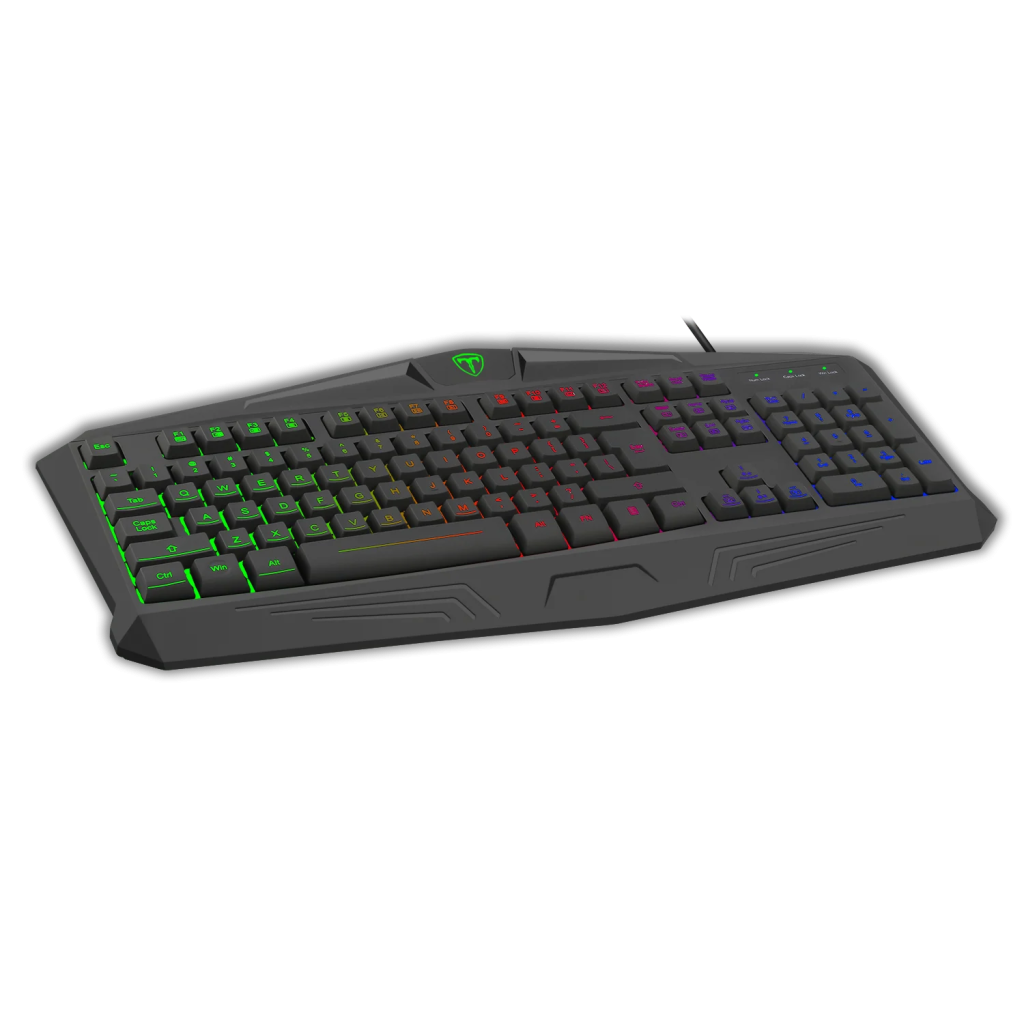 T-DAGGER TANKER, T-TGK106, USB Kablolu, Türkçe Q, Rainbow Backlight, Membran Tuşlar, 104 Tuşlu, Gaming Klavye