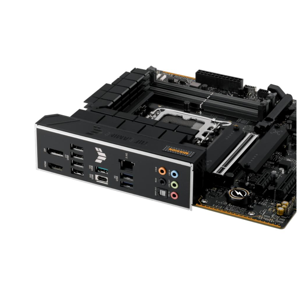 ASUS TUF GAMING B760M-PLUS II, 4xDDR5, 3x M.2, HDMI, DP, Type-C, 12-13-14.Nesil, LGA1700 Soket, GAMING Anakart