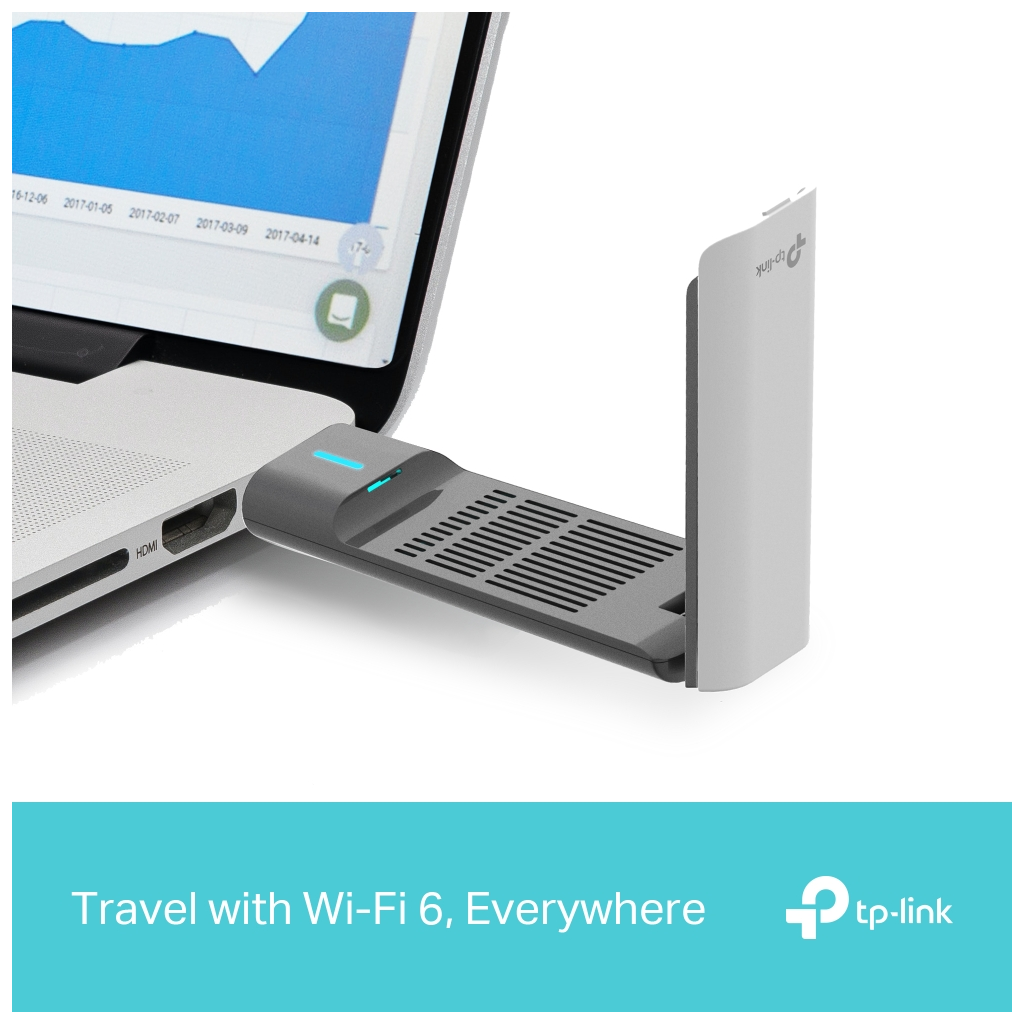 TP-LINK Archer TX50UH, AX3000 Yüksek Performanslı, Dual Band, WiFi 6, Kablosuz USB3.0 Adaptör