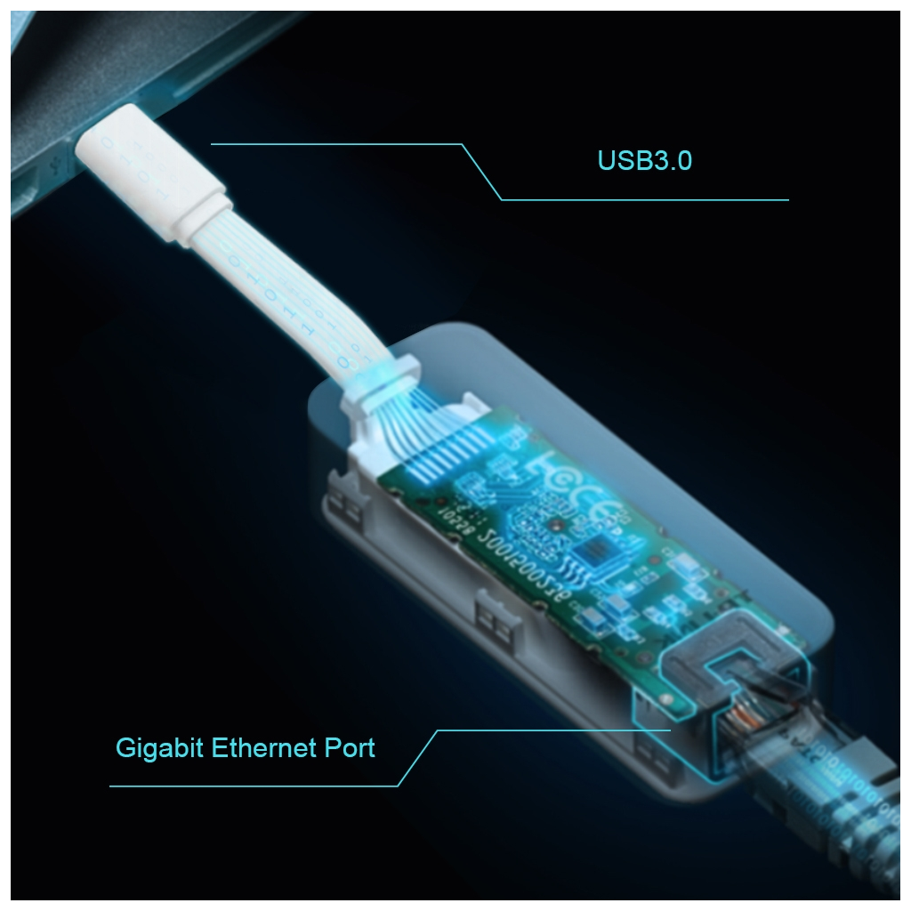 TP-LINK UE300C(UN), GigaBit, Type-C to RJ45, Ethernet Kartı