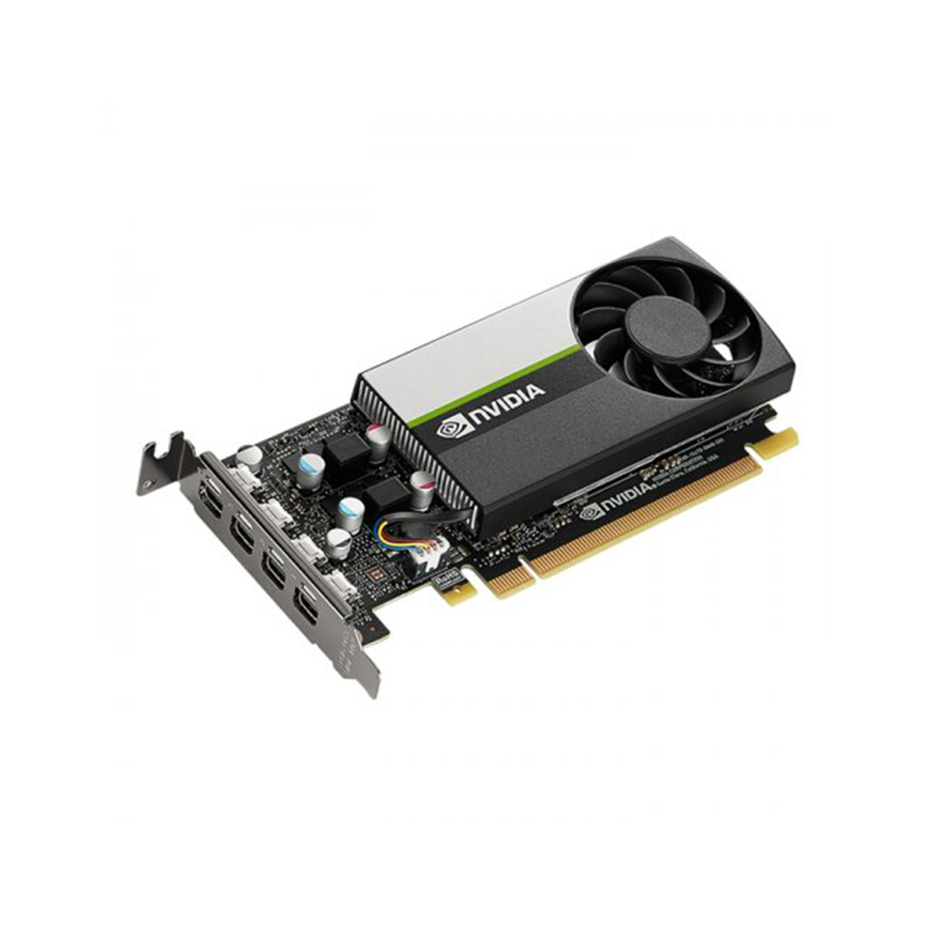 PNY QUADRO VCNT1000-4GB-SB, T1000, 4GB, DDR6, 128Bit, Tek Fan, 4xMini DP, Ekran Kartı