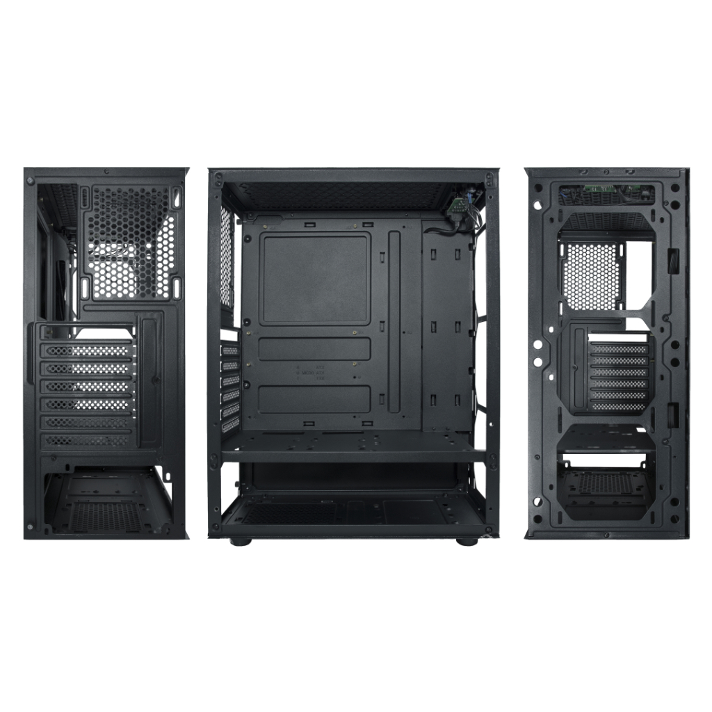 VENTO VG15FE ATX Tower, 650W 80+ Siyah, Temperli Cam, RGB, ATX GAMING KASA