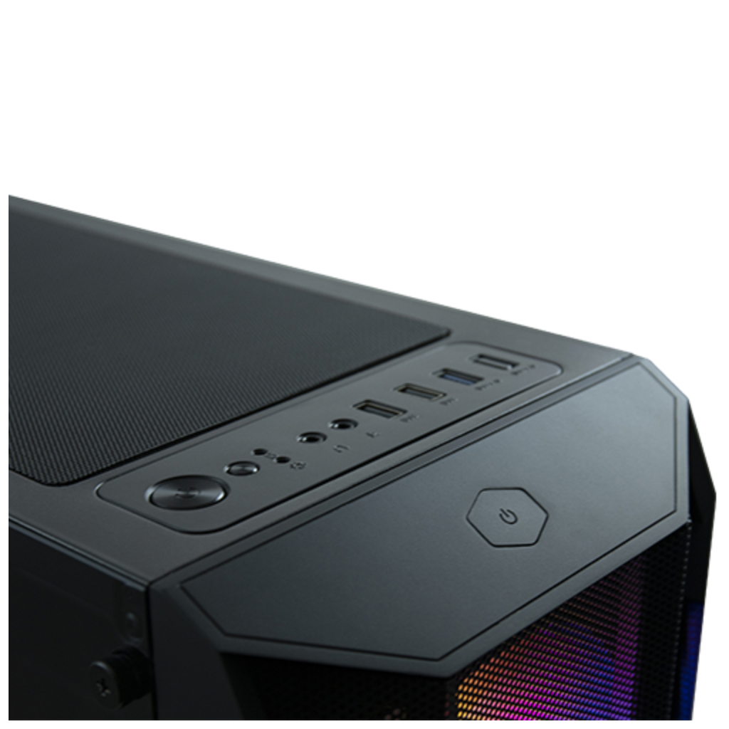 VENTO VG15FE ATX Tower, 650W 80+ Siyah, Temperli Cam, RGB, ATX GAMING KASA