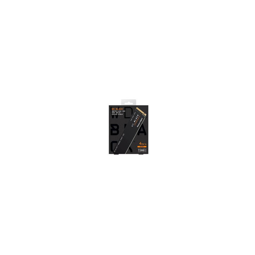 WD Black SN850X, WDS400T2X0E, 4TB, 7300/6600, Gen4, NVMe PCIe M.2 2280,  SSD