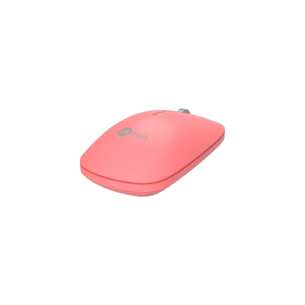 LECOO WS214, USB 2.4Ghz Kablosuz, 3 Tuşlu, Mouse, 1.200 DPI, Pembe