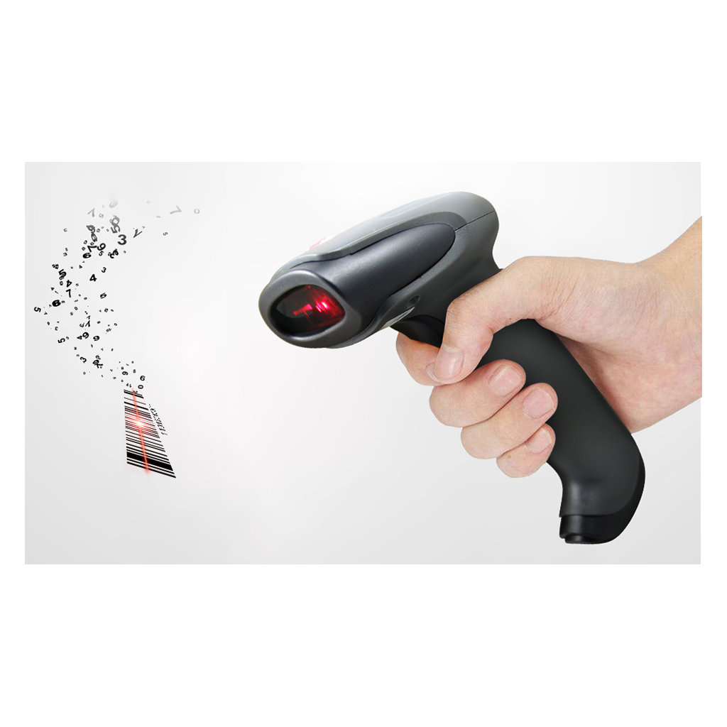 SUNLUX XL-9309B, EL Tipi, Laser, WiFi, Bluetooth, Kablosuz, 300Metre, 1D, Barkod Okuyucu