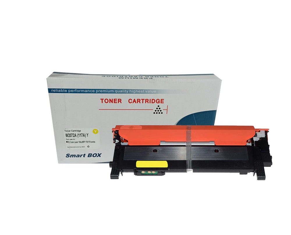 SmartBOX 117A-W2072-MFP 178-179 CHİPSİZ Sarı Muadil Toner 700 Sayfa