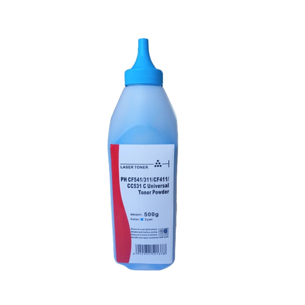 H 125A-CP1215-CB540A-CF400A-CF320-CF210 500Gr Mavi Toner Tozu