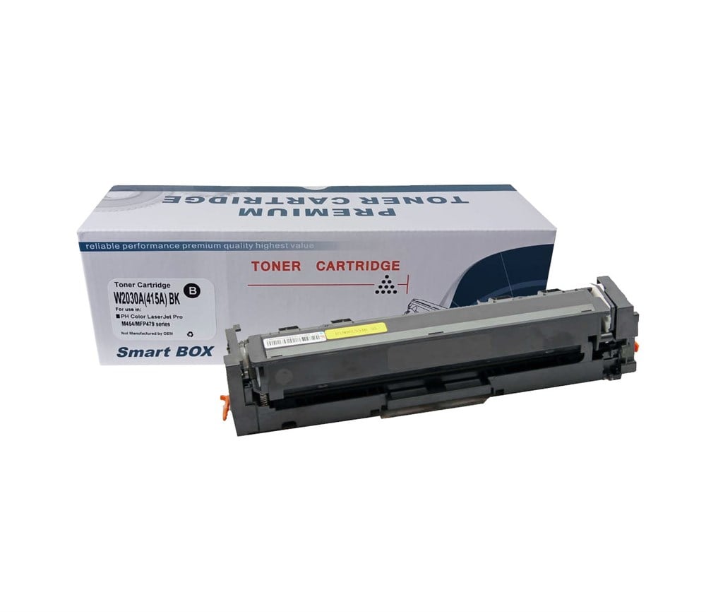 SmartBOX 415A-W2030-M454-M479-CRG055-LBP-662-MF-741 CHİPSİZ Siyah Muadil Toner 2400 Sayfa