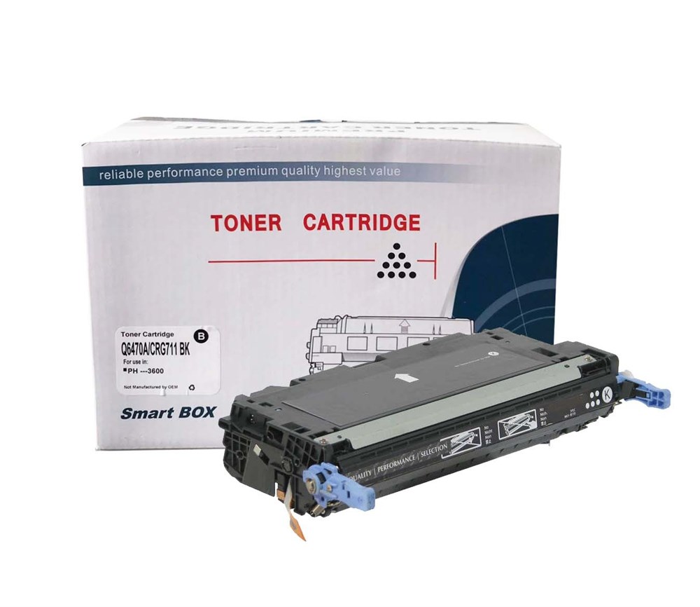 SmartBOX 501A-Q6470A-CP3505-CRG711-LBP-5300-MF-8450 Siyah Muadil Toner 4000 Baskı