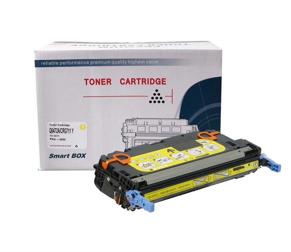 SmartBOX 502A-Q6472A-503A-Q7582A-CRG-711 Sarı Muadil Toner 4000 Baskı