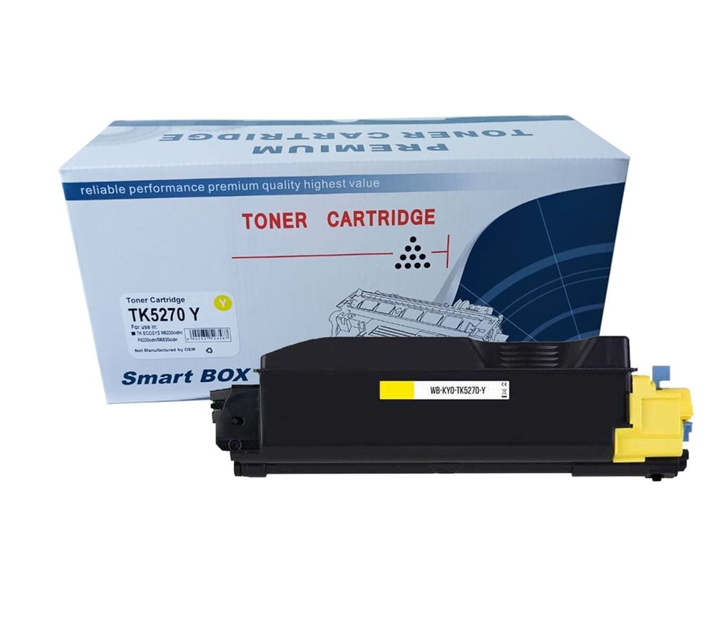 SmartBOX TK-5270-M6230 Sarı Muadil Toner 6000 Sayfa