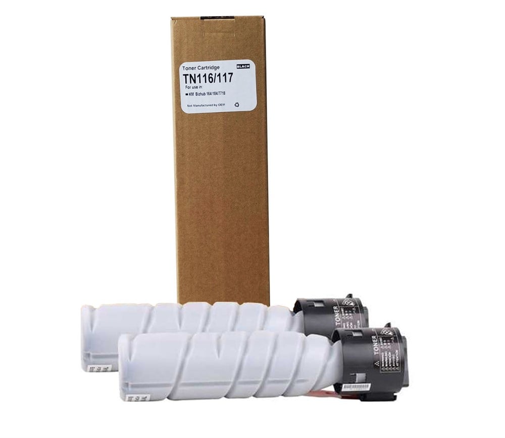 SmartBOX TN116-TN117-Bizhub 164-184-7718-A1UC050 Siyah Muadil Toner 5000 Sayfa