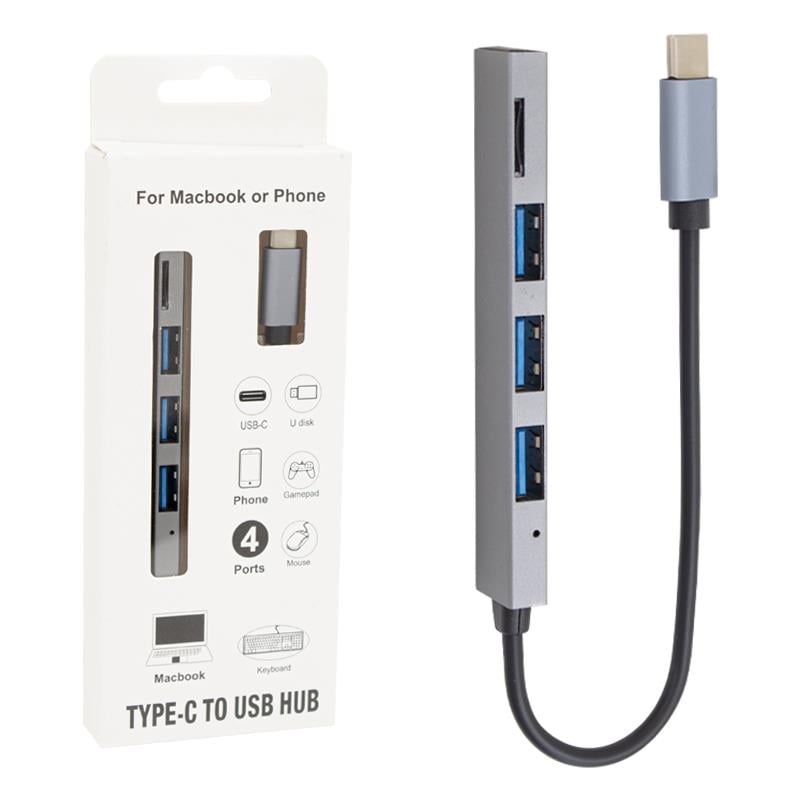 Powermaster PM-6493 TYPE-C Hub 3X USB 3.0 SD/TF Hafıza Kart Okuyucu Dock Station (Macbook - PC - Playstation - Xbox)