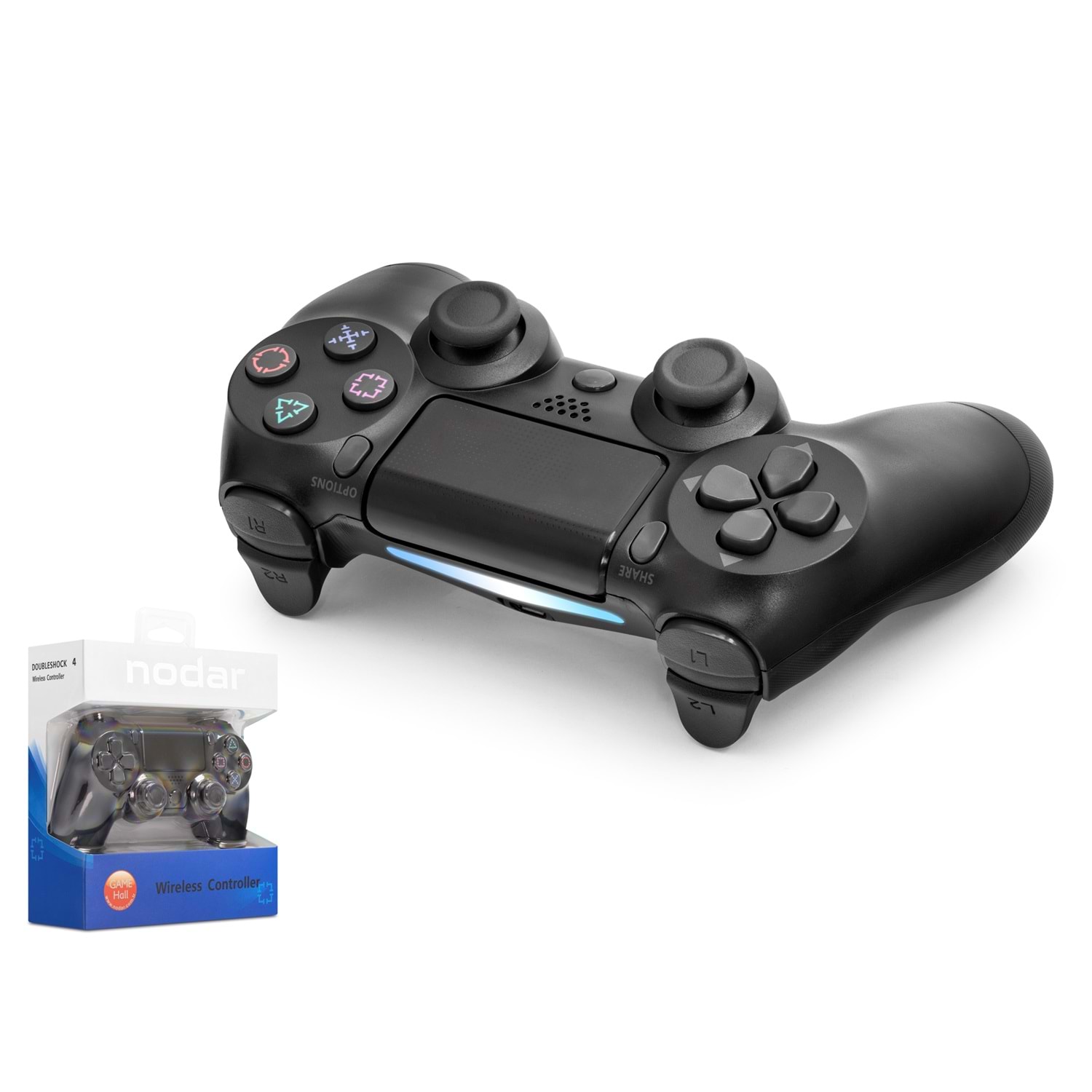 Kruxon ND400 Bluetooth GamePad Oyun Kolu PS4 Uyumlu DoubleShock 4 Siyah