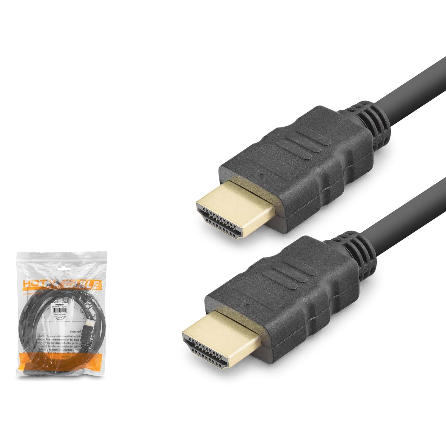 Kruxon ND4001 HDMI Kablo OD 6.0 mm 1.5 m Siyah