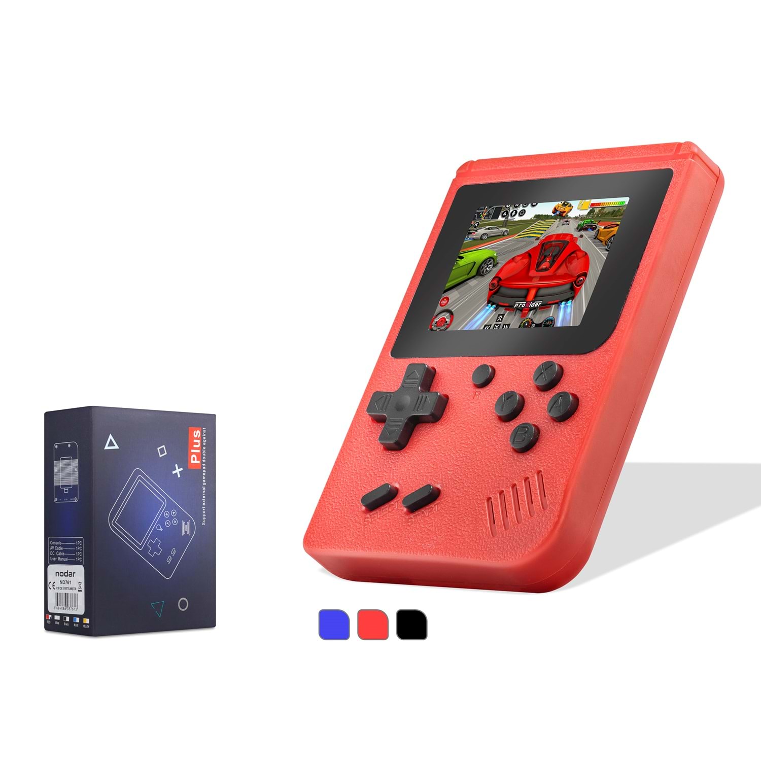 Kruxon ND761 Retro Mini Arcade El Oyun Konsolu 400 Oyun Dahili 3 İnç Ekran