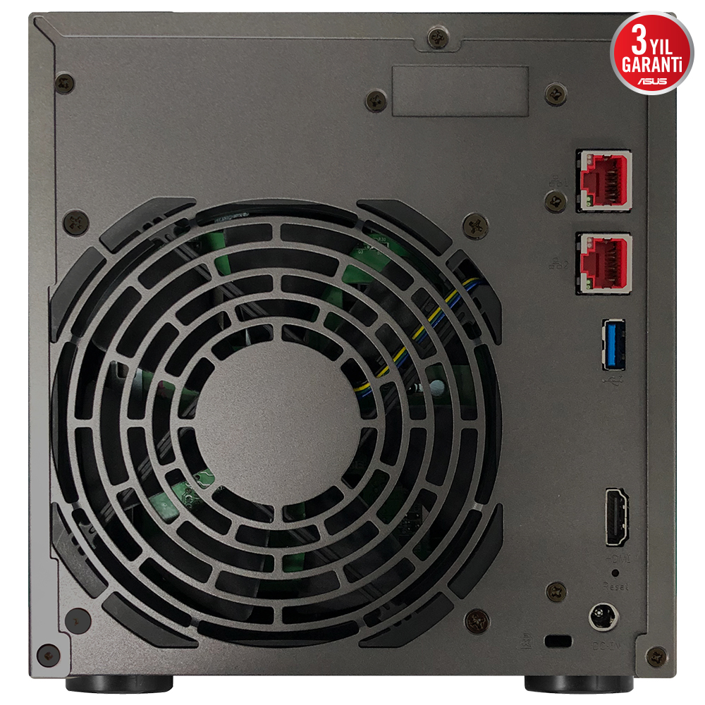 ASUSTOR AS6704T 4 BAY NAS(4X22TB Desteği), 4GB DDR4, M.2 x4, PCIe x1, 2.5GbE x2 DEPOLAMA ÜNİTESİ