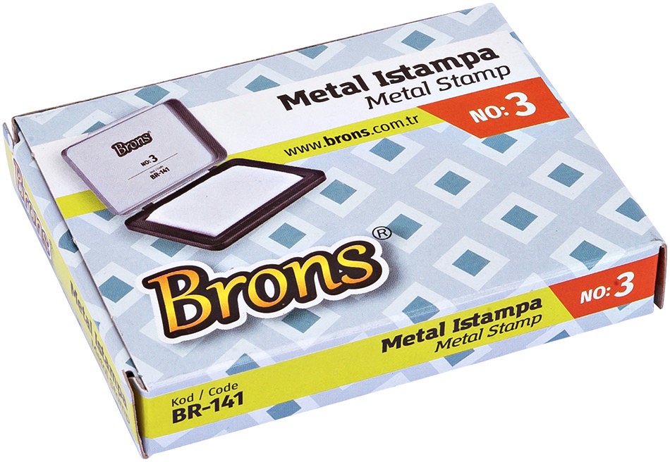BRONS BR-141 NO:3 METAL ISTAMPA 12'Lİ *12