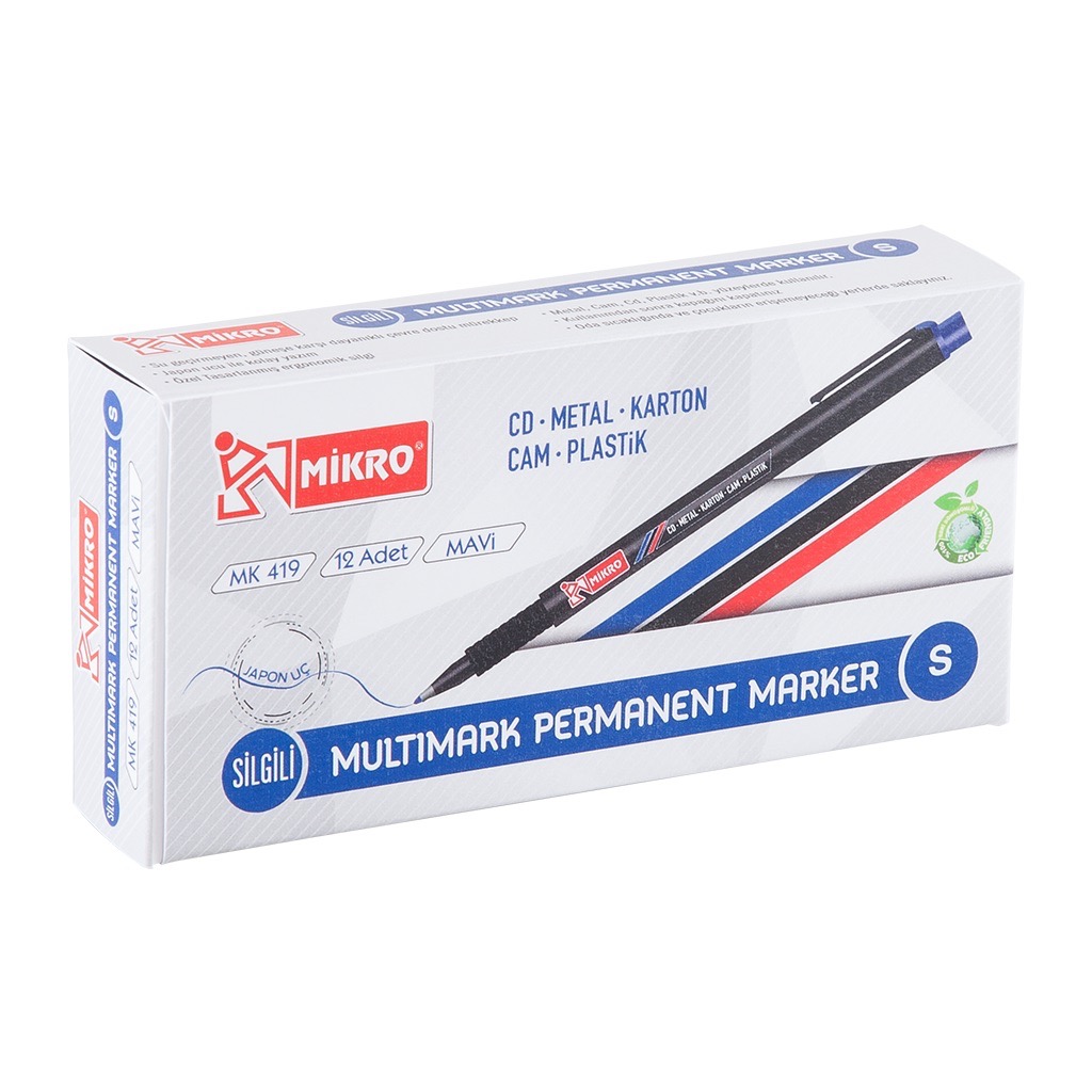 MİKRO MK-419 S CD KALEMİ MAVİ 12'Lİ *120
