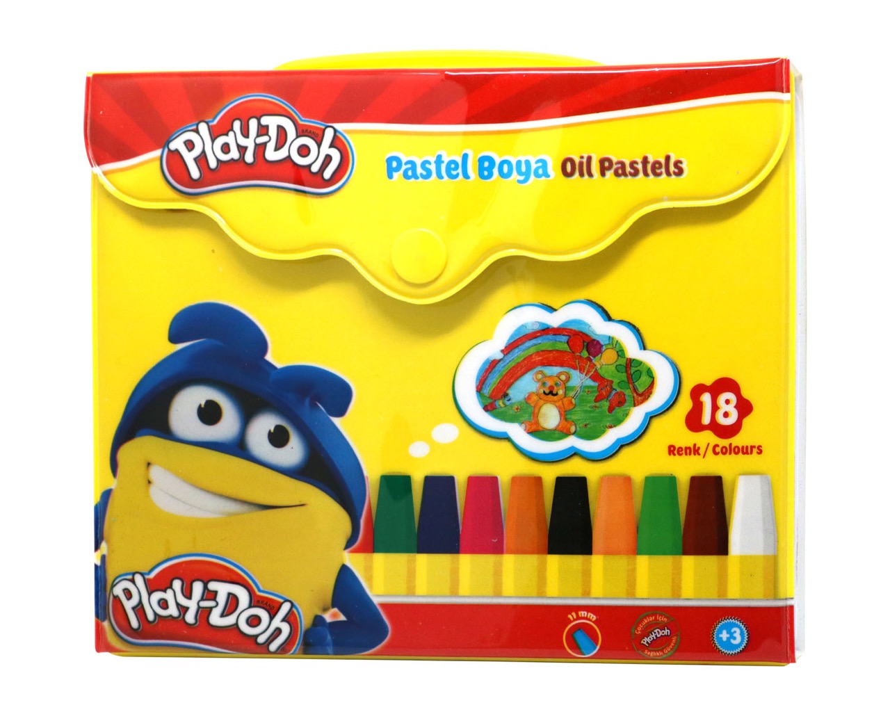 PLAY-DOH 18 RENK PASTEL BOYA ÇANTALI PA006 *48