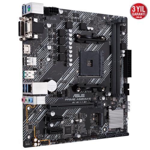 Asus PRIME A520M-E AMD AM4 DDR4 4400 HDMI DVI VGA M2 USB3.2 mATX
