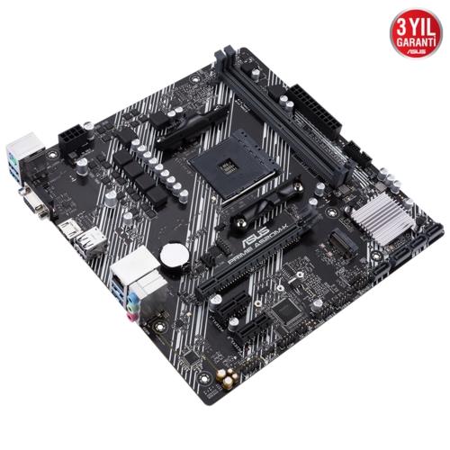 Asus PRIME A520M-K AMD AM4 DDR4 4400 HDMI VGA M2 USB3.2 mATX