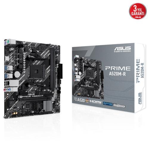 Asus PRIME A520M-R AMD AM4 DDR4 5100 HDMI M2 USB3.2 mATX